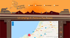 Desktop Screenshot of campingsdecharme.com