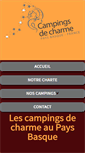 Mobile Screenshot of campingsdecharme.com